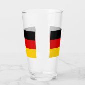 ドイツ国旗を持つ愛国的なガラス杯 タンブラーグラス (左)