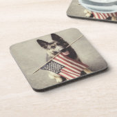 ドイツ国旗を持つ羊飼い コースター (左側)