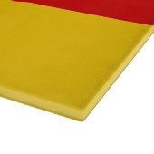 ドイツ国旗を掲げたガラス板 カッティングボード (角)