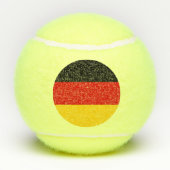 ドイツ国旗を掲げた愛国的なテニスボール テニスボール (裏面)