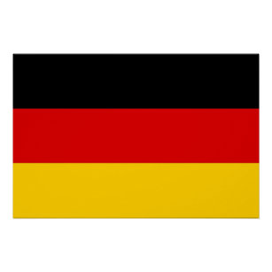 ドイツ国旗を掲げた愛国的なポスター ポスター