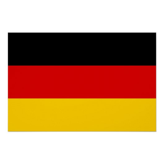 ドイツ国旗を掲げた愛国的なポスター ポスター (正面)