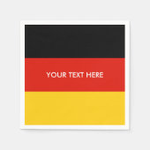 ドイツ国旗カスタムパーティーナプキン スタンダードカクテルナプキン (正面)