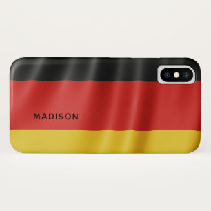 ドイツ国旗カスタム iPhone X ケース