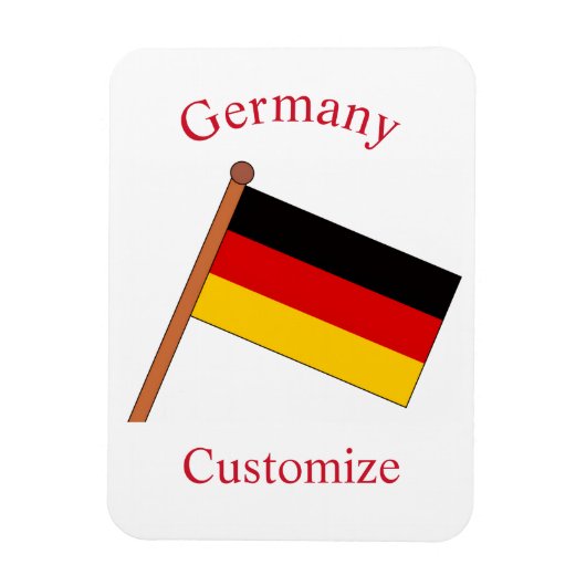 ドイツ国旗サンダーカーヴ マグネット (縦)