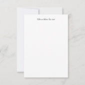 ドイツ国旗シュワルツ腐金ゴールドパーソナライズされたインビ 招待状 (裏面)