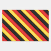 ドイツ国旗シュワルツ腐金ゴールド愛国色 ラッピングペーパーシート (正面2)