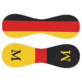 ドイツ国旗スポーツファムカスタムモノグラムの ソフトボール (パネル)