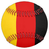 ドイツ国旗スポーツファムカスタムモノグラムの ソフトボール (裏面)