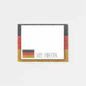 ドイツ国旗ドイツグリッター先生教室 ポストイット (正面)