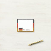 ドイツ国旗ドイツグリッター先生教室 ポストイット (デスク上)