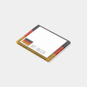 ドイツ国旗ドイツグリッター先生教室 ポストイット (アングル)