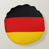 ドイツ国旗ドイツ・愛国的ドイツ ラウンドクッション (裏面)