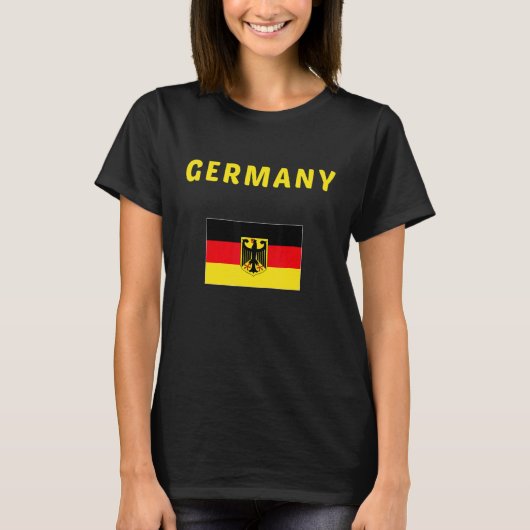 ドイツ国旗ドイツ Tシャツ (正面)