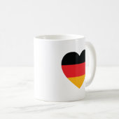 ドイツ国旗ハートコーヒーマグ コーヒーマグカップ (正面右)