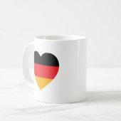 ドイツ国旗ハートコーヒーマグ コーヒーマグカップ (正面左)