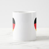 ドイツ国旗ハートジャンボコーヒーマグ ジャンボコーヒーマグカップ (正面)