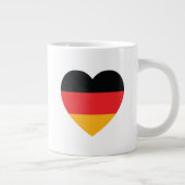 ドイツ国旗ハートジャンボコーヒーマグ ジャンボコーヒーマグカップ (右)