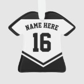 ドイツ国旗ホッケーロゴ、名前&ナンバージャージー オーナメント (裏面)