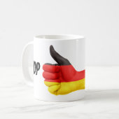 ドイツ国旗手FDP コーヒーマグカップ (正面左)