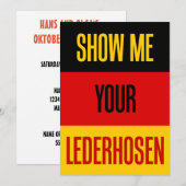 ドイツ国旗招待状 招待状 (正面/裏面)