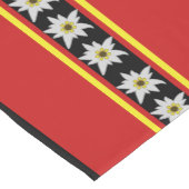 ドイツ国旗色エデルワイス ショートテーブルランナー (コーナー)