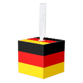 ドイツ国旗 キューブオーナメント (正面アングル)