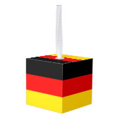 ドイツ国旗 キューブオーナメント (裏面アングル)