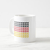 ドイツ国旗 コーヒーマグカップ (正面左)