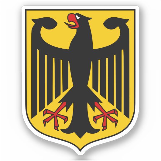 ドイツ国旗 シール (正面)