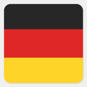 ドイツ国旗 スクエアシール