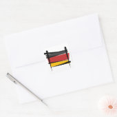 ドイツ国旗 スクエアシール (封筒)