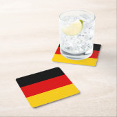 ドイツ国旗 スクエアペーパーコースター (インサイチュ)