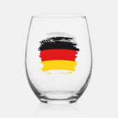 ドイツ国旗 ステムなしワイングラス (裏面)