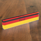 ドイツ国旗 デスクネームプレート (側面)