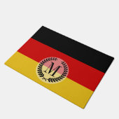 ドイツ国旗 ドアマット (アングル)