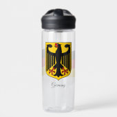 ドイツ国旗、ドイツのコート・オブ・アームズ ウォーターボトル (正面)