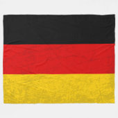 ドイツ国旗 – ドイツ伝統のタペストリー フリースブランケット (正面(横))