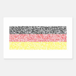 ドイツ国旗 – ドイツ国旗 長方形シール