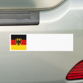 ドイツ国旗 バンパーステッカー (車上)