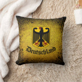 ドイツ国旗、ブラックイーグル、ドイツ クッション (ブランケット)