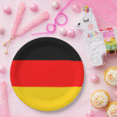 ドイツ国旗 ペーパープレート (パーティー)