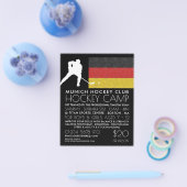 ドイツ国旗、ホッケープレーヤー、キャンプズフ広告ライヤー チラシ (シングル)