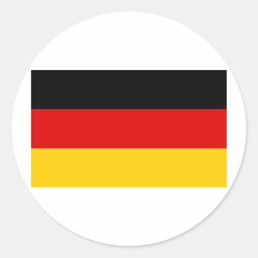 ドイツ国旗 ラウンドシール (正面)
