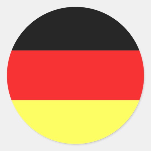 ドイツ国旗 ラウンドシール (正面)