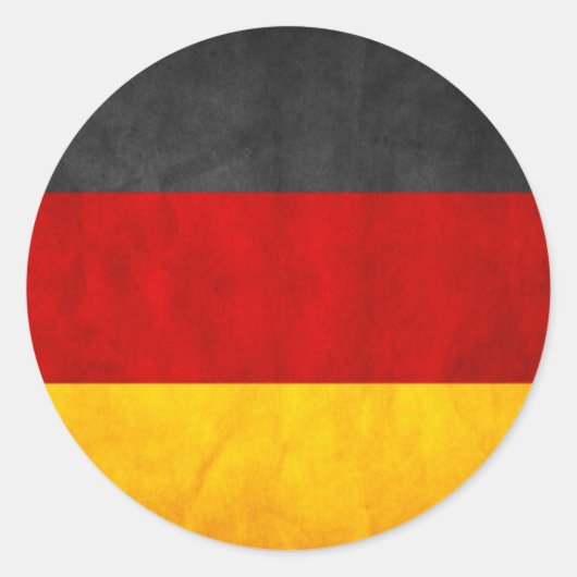 ドイツ国旗 ラウンドシール (正面)