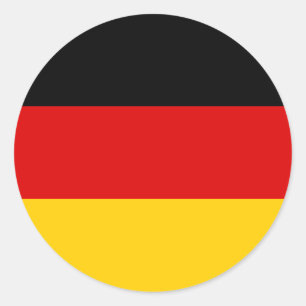 ドイツ国旗 ラウンドシール