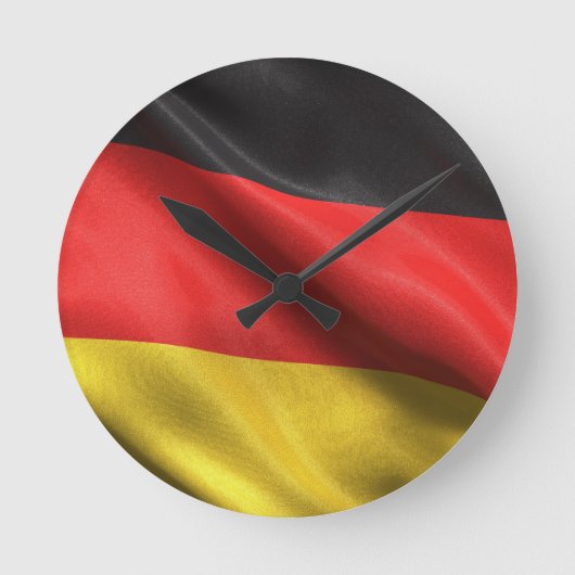 ドイツ国旗 ラウンド壁時計 (正面)