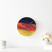 ドイツ国旗 ラウンド壁時計 (ホーム)
