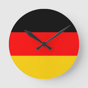 ドイツ国旗 ラウンド壁時計